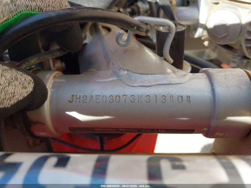 JH2AE03073K313404 2003 HONDA XR50 photo no. 10