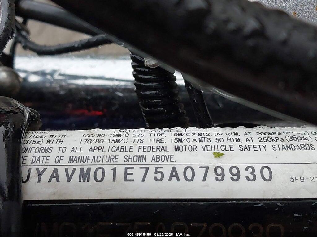 JYAVM01E75A079930 2005 YAMAHA XVS65 photo no. 10