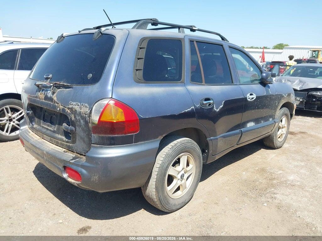 KM8SC13D44U759409 2004 HYUNDAI SANTA FE photo no. 4