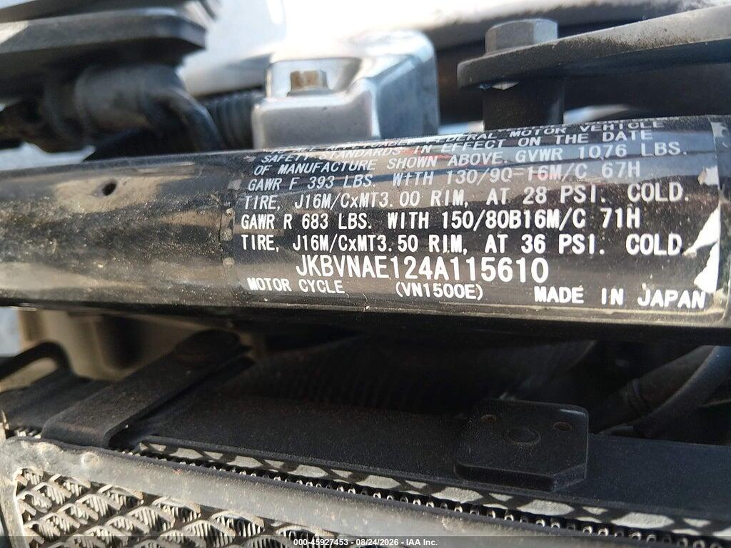 JKBVNAE124A115610 2004 KAWASAKI VN1500 photo no. 10
