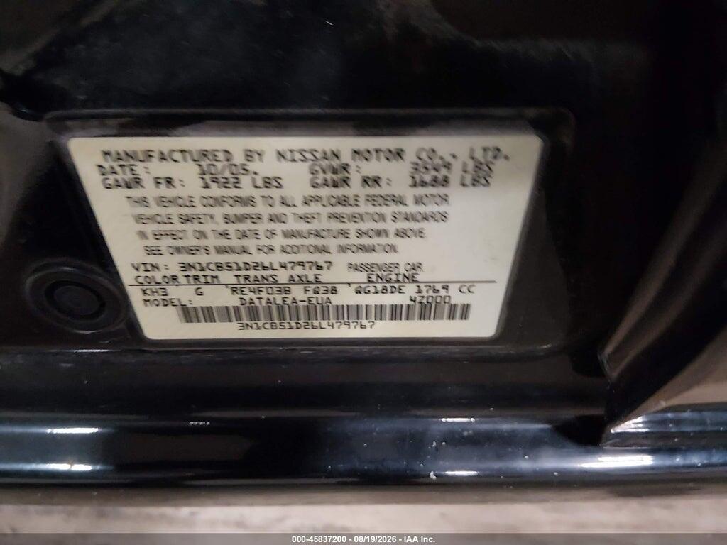 3N1CB51D26L479767 2006 NISSAN SENTRA photo no. 9
