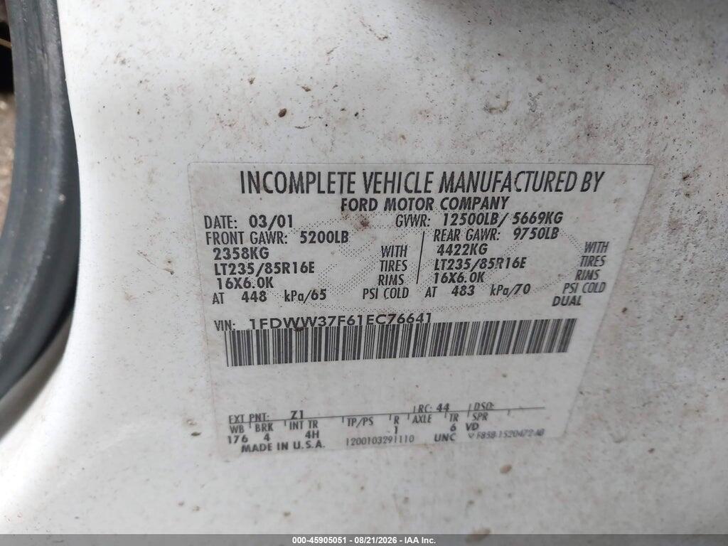 1FDWW37F61EC76641 2001 FORD F-350 photo no. 8