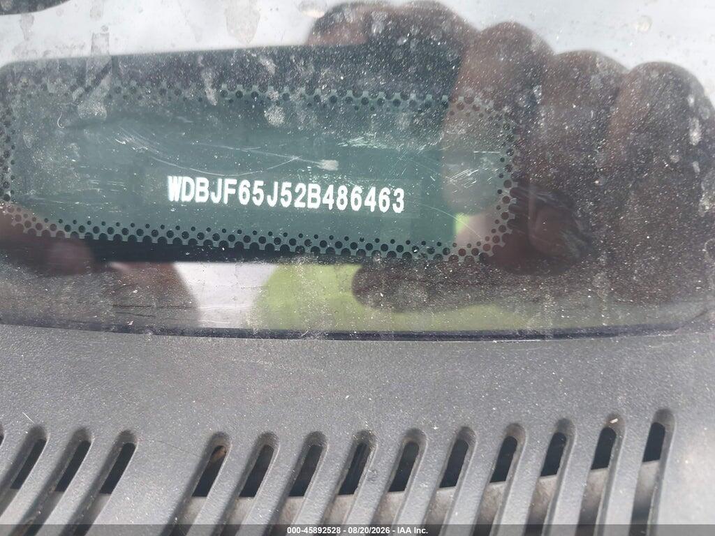 WDBJF65J52B486463 2002 MERCEDES-BENZ E 320 photo no. 9
