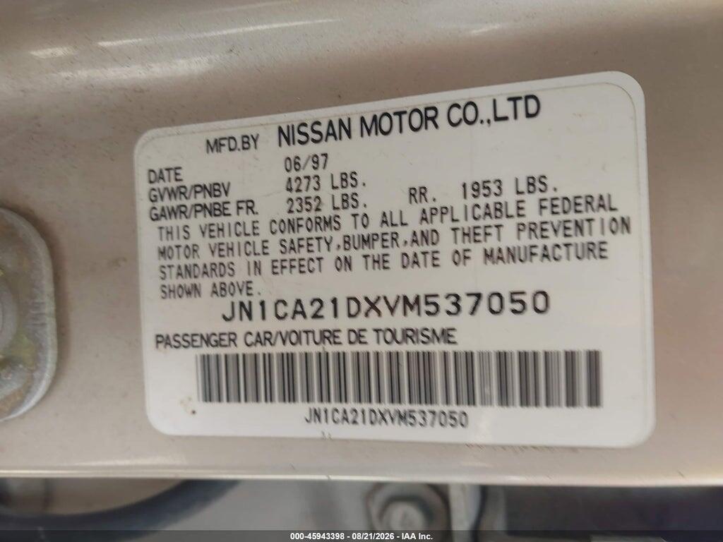 JN1CA21DXVM537050 1997 NISSAN MAXIMA photo no. 9