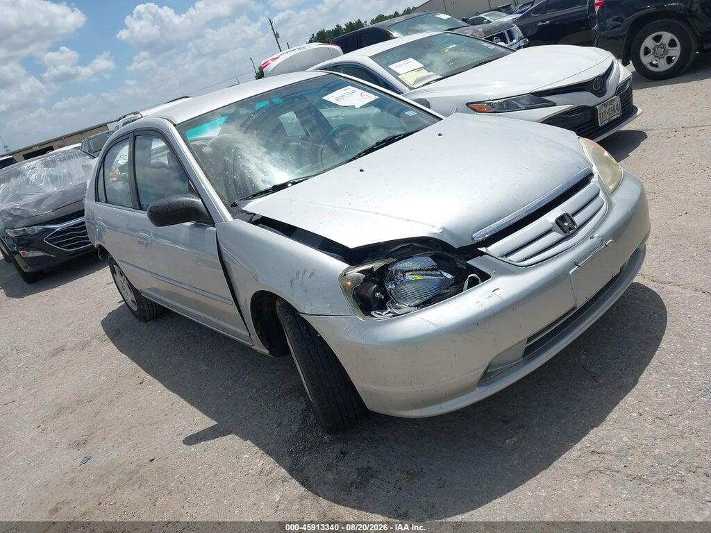 2001 HONDA CIVIC 2HGES16531H595420