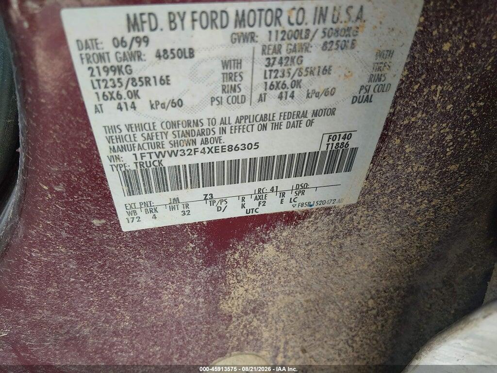 1FTWW32F4XEE86305 1999 FORD F-350 photo no. 8