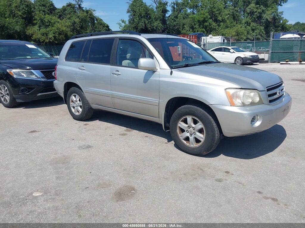 2002 TOYOTA HIGHLANDER JTEHF21A620074459