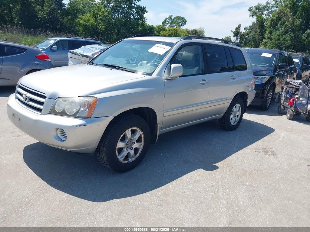 JTEHF21A620074459 2002 TOYOTA HIGHLANDER photo no. 2