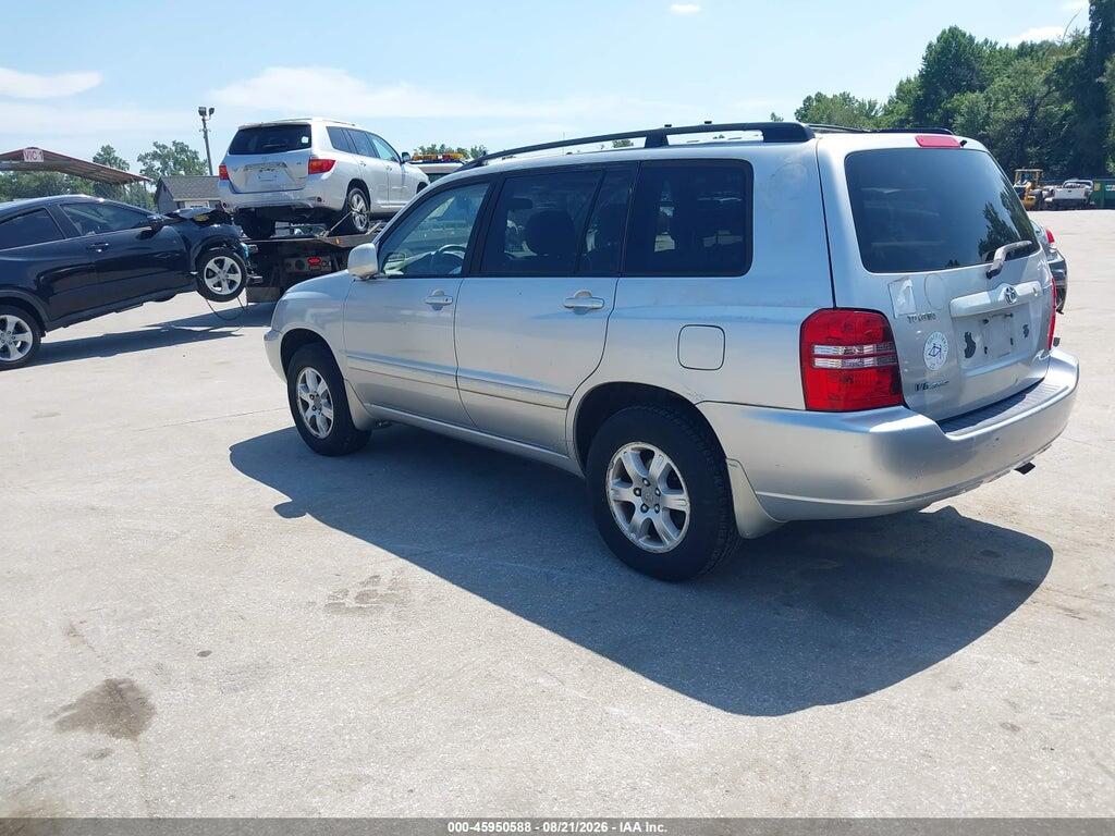 JTEHF21A620074459 2002 TOYOTA HIGHLANDER photo no. 3