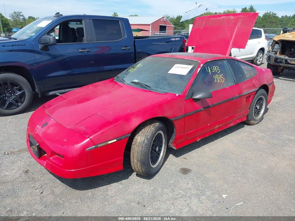 1G2PG1191JP209452 1988 PONTIAC FIERO photo no. 2