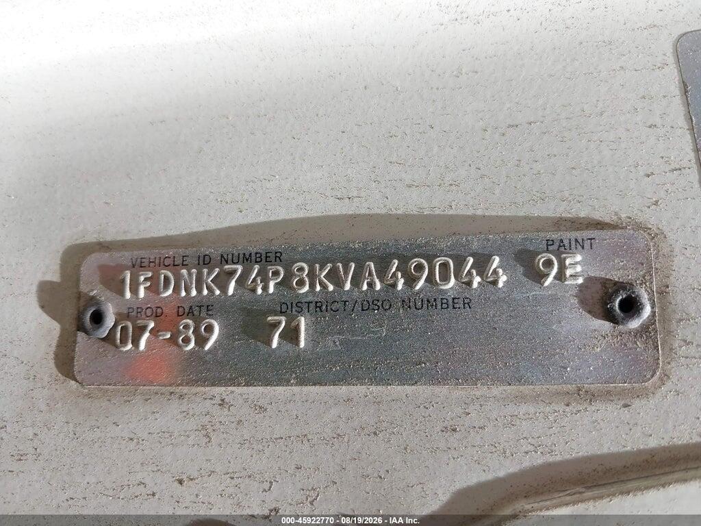 1FDNK74P8KVA49044 1989 FORD F700 photo no. 8