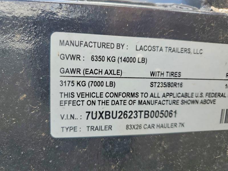 2026 LACOSTA EQUIPMENT TRAILER — Фото 9 из 9