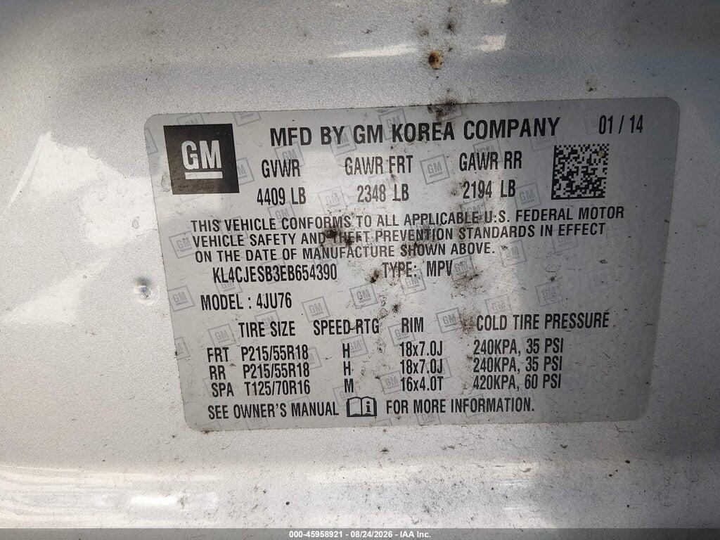KL4CJESB3EB654390 2014 BUICK ENCORE photo no. 9