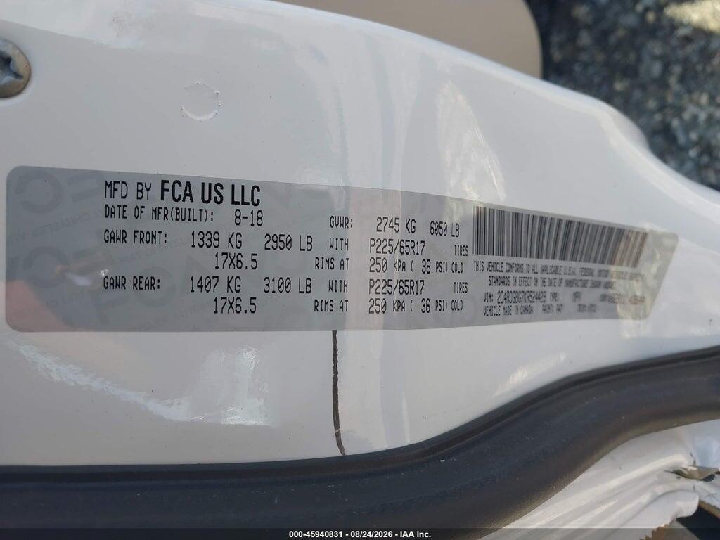 2C4RDGBG7KR524429 2019 DODGE GRAND CARAVAN photo no. 9