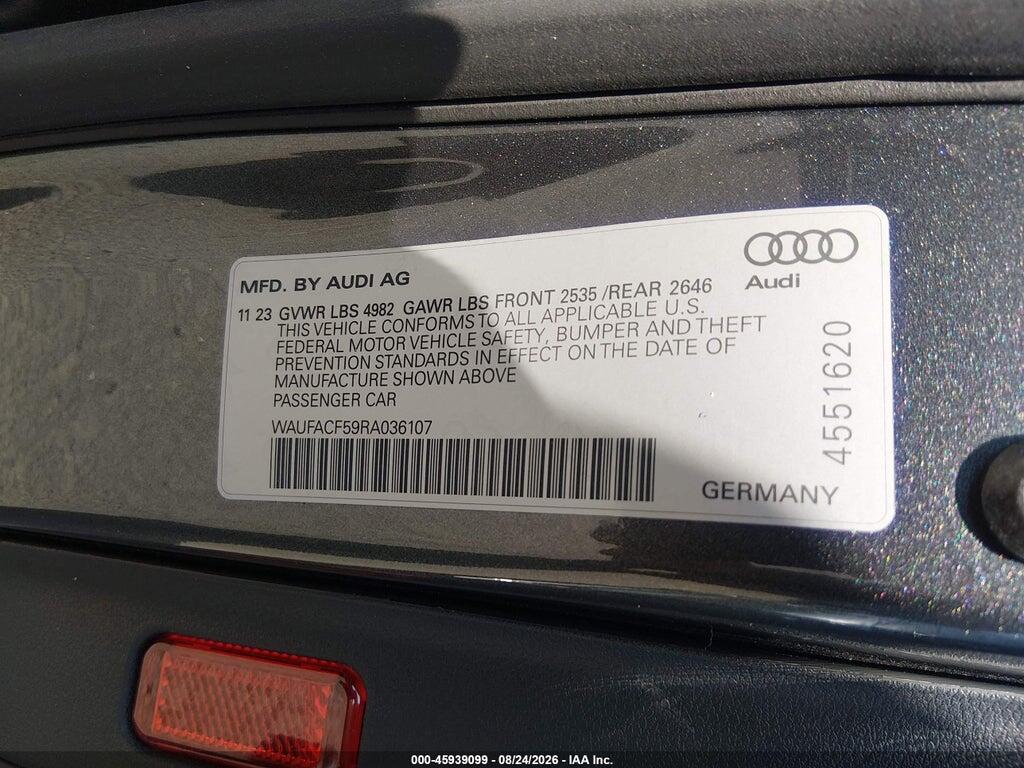 WAUFACF59RA036107 2024 AUDI A5 SPORTBACK photo no. 9