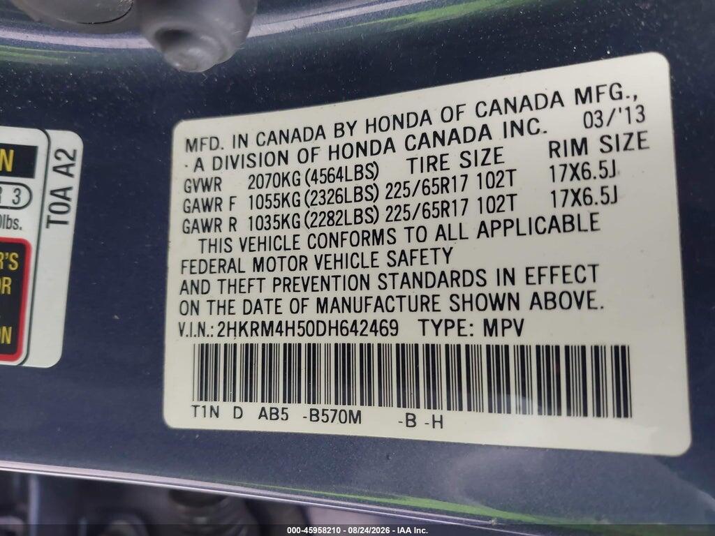 2HKRM4H50DH642469 2013 HONDA CR-V photo no. 9
