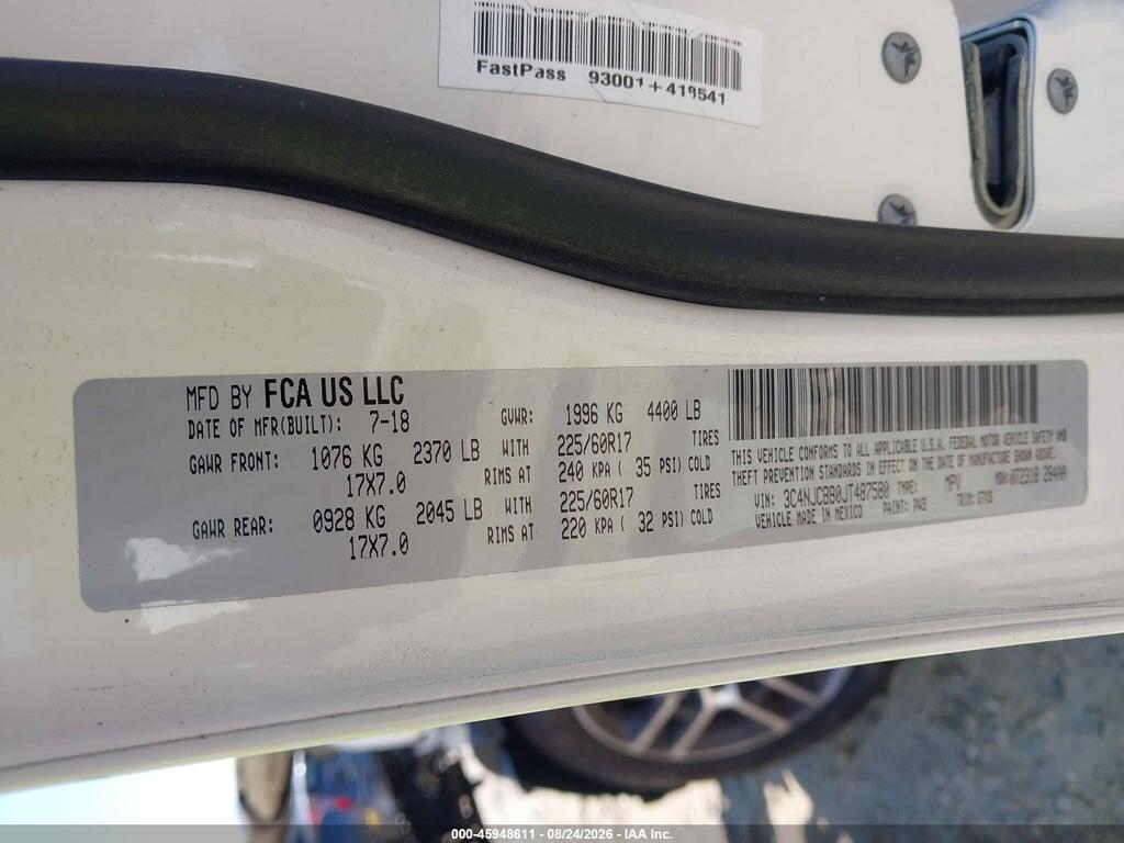3C4NJCBB0JT487580 2018 JEEP COMPASS photo no. 9