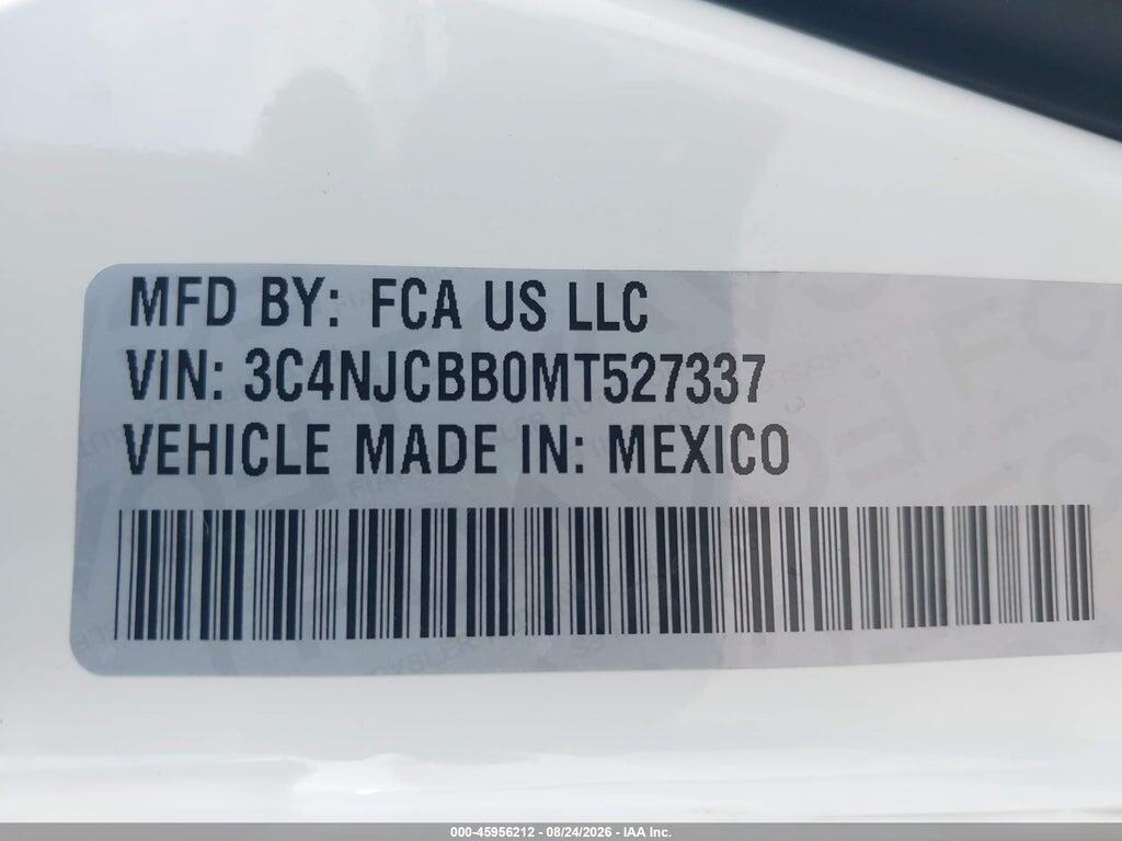 3C4NJCBB0MT527337 2021 JEEP COMPASS photo no. 9