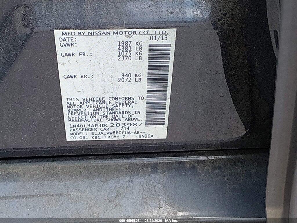 1N4BL3AP3DC203987 2013 NISSAN ALTIMA photo no. 9