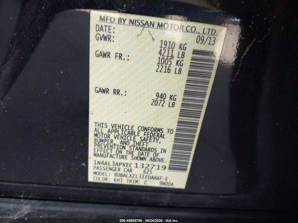 1N4AL3APXEC132719 2014 NISSAN ALTIMA photo no. 9