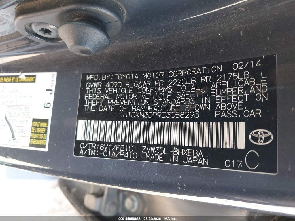 JTDKN3DP9E3058293 2014 TOYOTA PRIUS PLUG-IN photo no. 9
