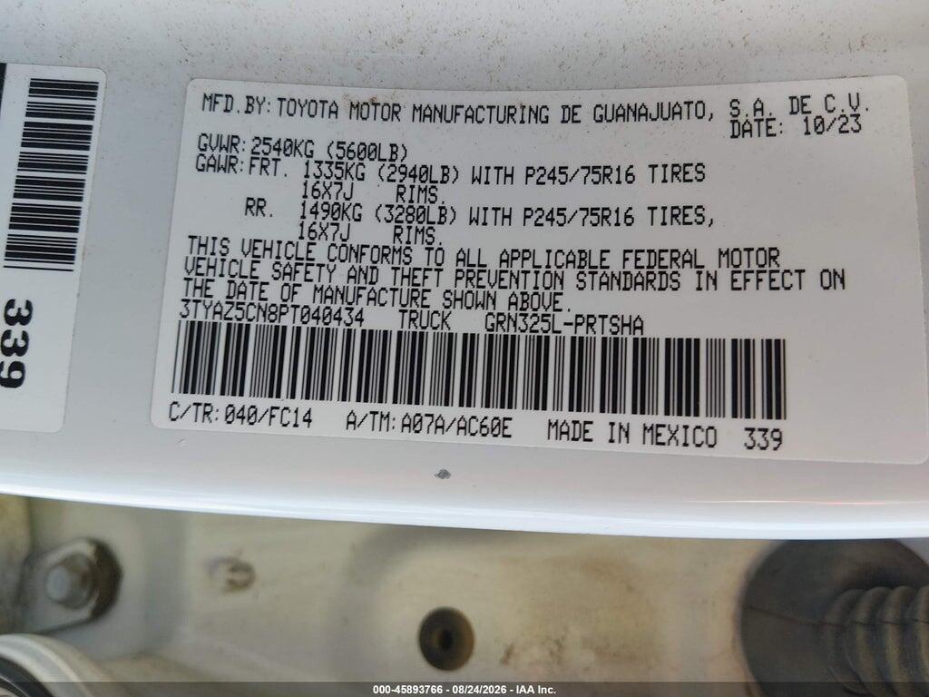 3TYAZ5CN8PT040434 2023 TOYOTA TACOMA photo no. 9