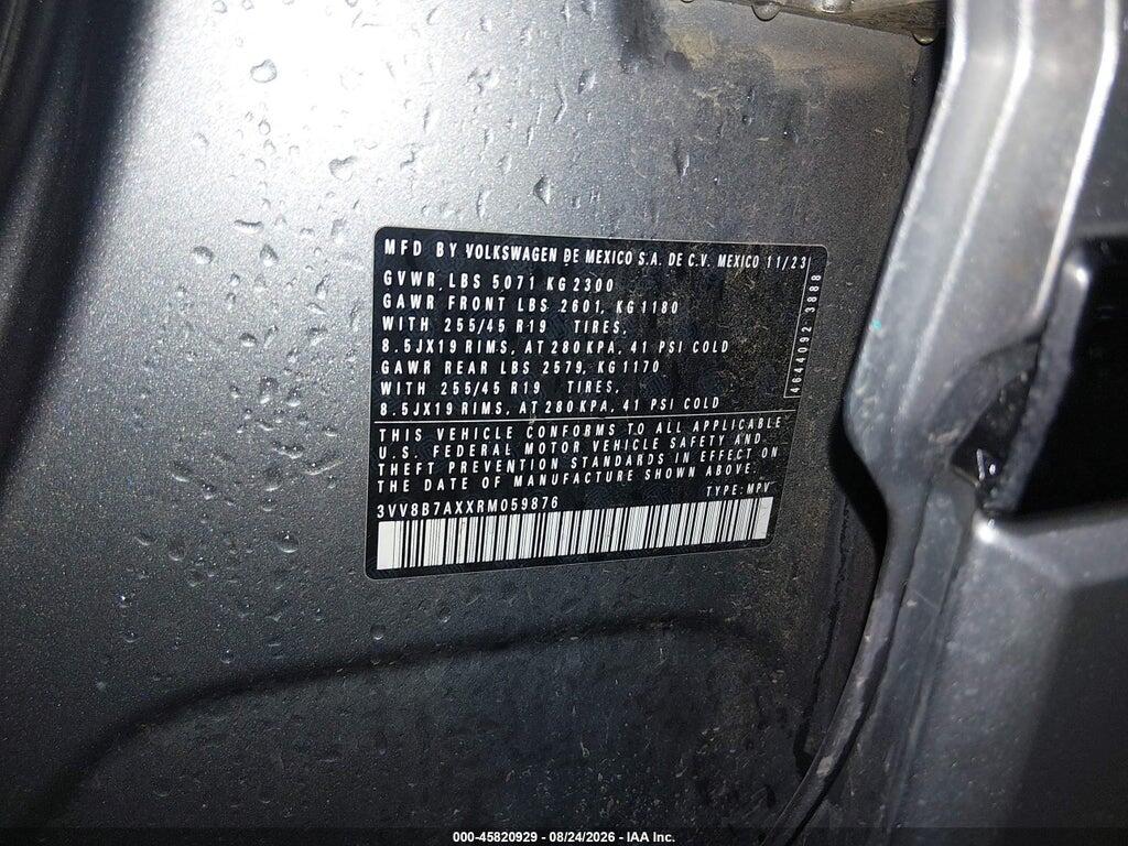 3VV8B7AXXRM059876 2024 VOLKSWAGEN TIGUAN photo no. 9