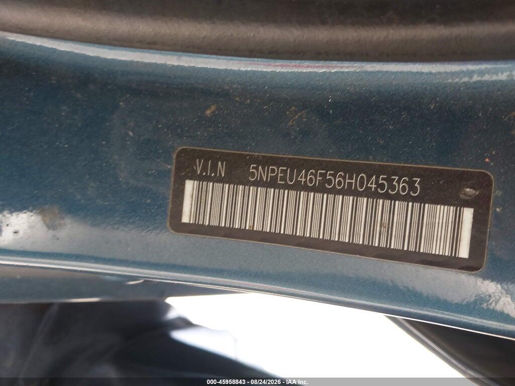 5NPEU46F56H045363 2006 HYUNDAI SONATA photo no. 9