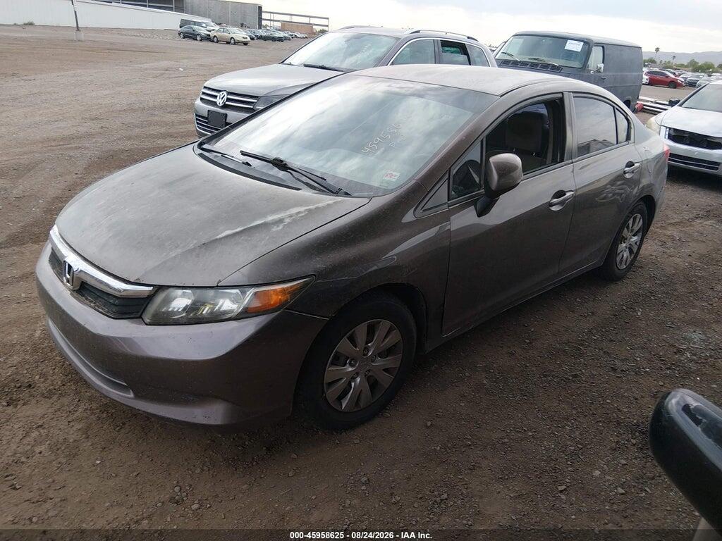 2HGFB2F57CH543849 2012 HONDA CIVIC photo no. 2