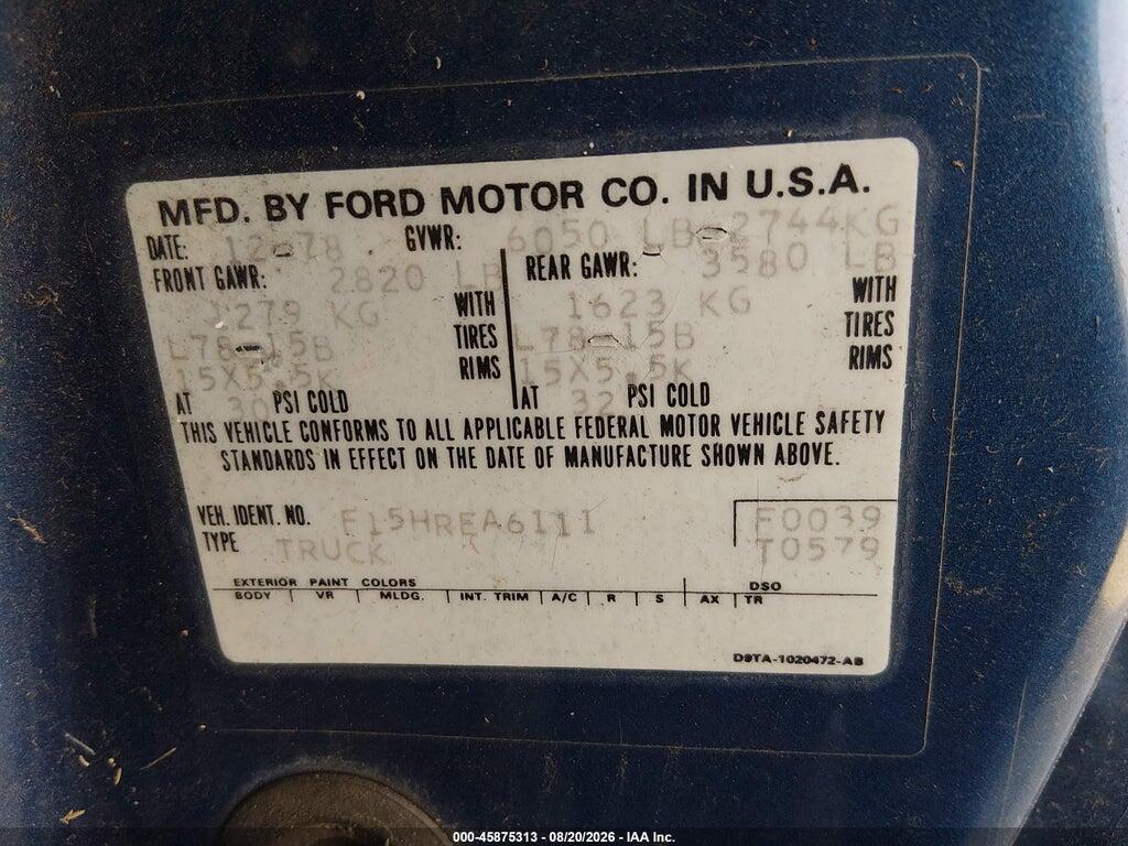 000000F15HREA6111 1979 FORD F150 photo no. 9