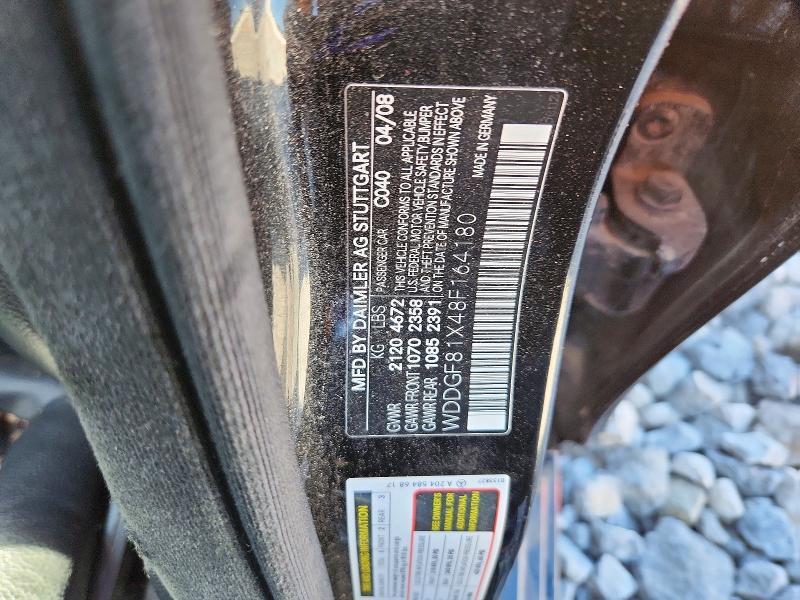 WDDGF81X48F164180 2008 MERCEDES-BENZ C photo no. 12