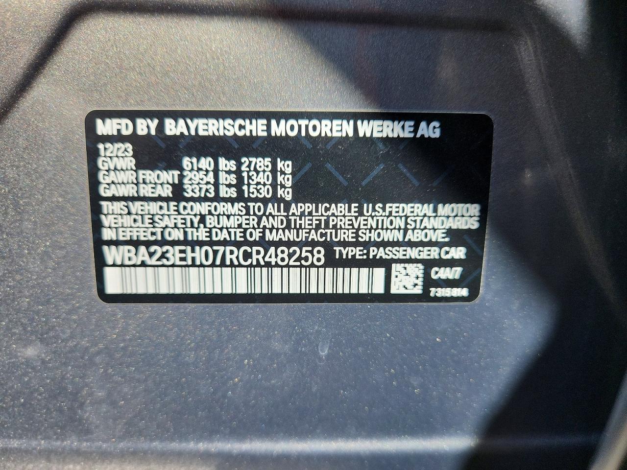 2024 BMW 740 I — Фото 12 из 12