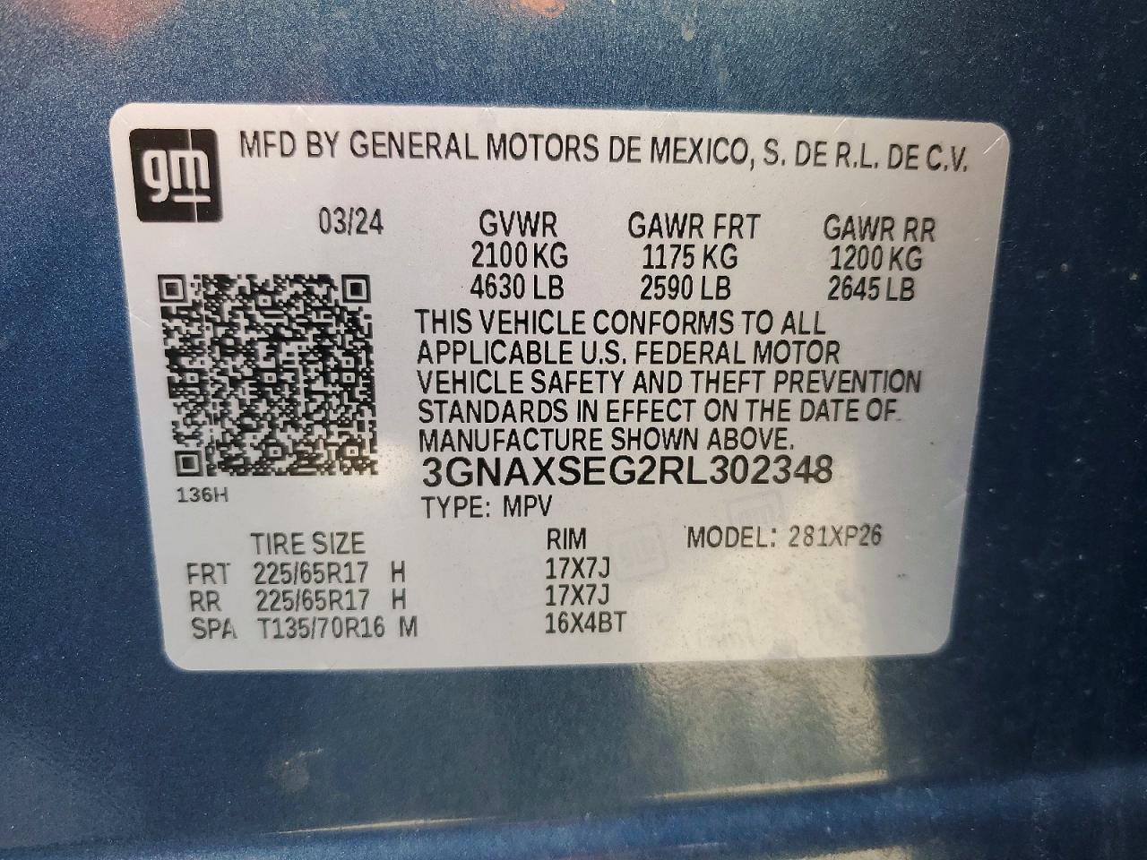 2024 CHEVROLET EQUINOX LS — Фото 12 из 12