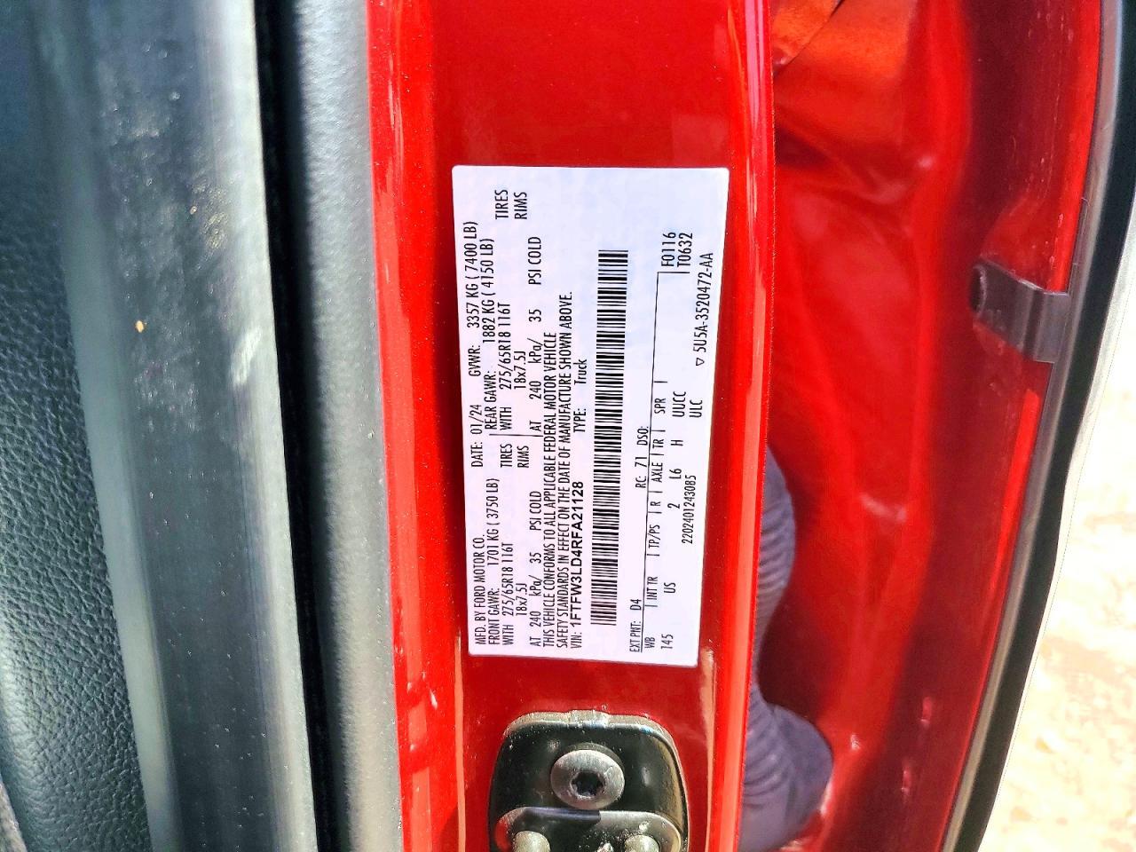 2024 FORD F150 XLT — Фото 12 из 12
