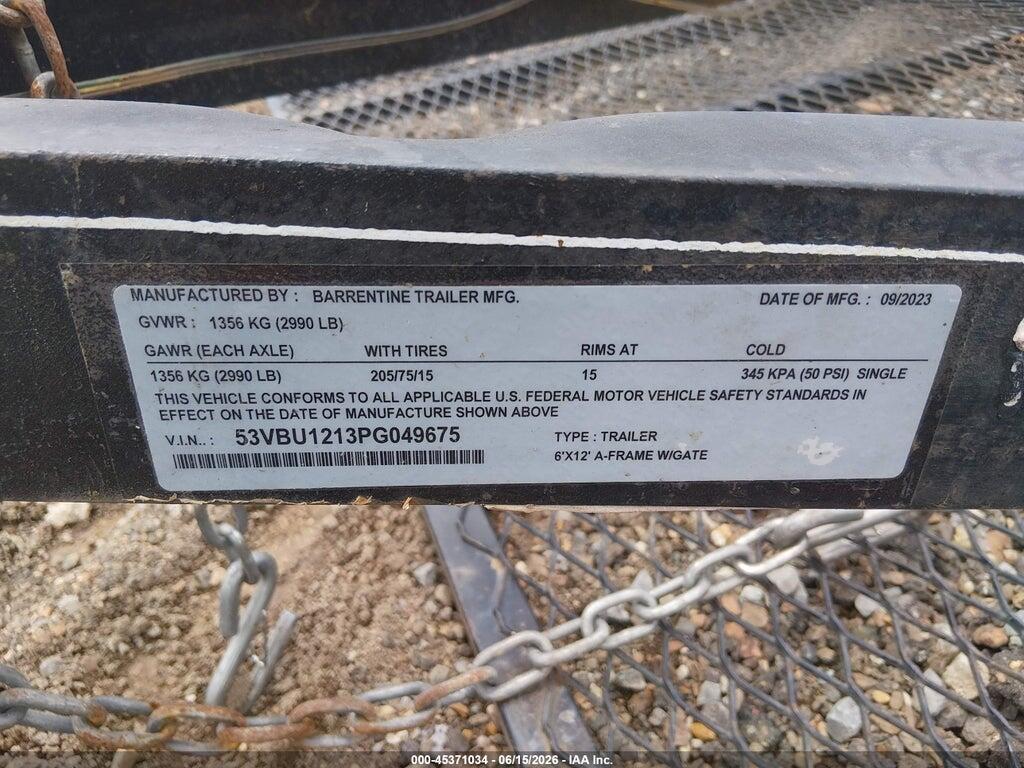 53VBU1213PG049675 2023 UTILITY TRAILER MFG OTHER photo no. 9
