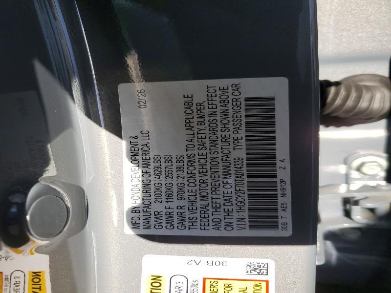 2026 HONDA ACCORD HYBRID SPORT-L — Фото 12 из 14