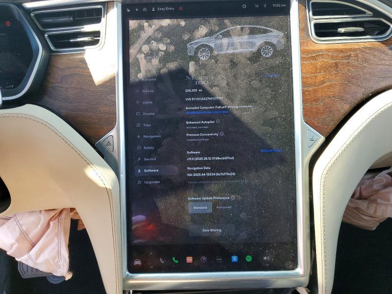 5YJXCAE27HF077113 2017 TESLA MODEL X photo no. 9