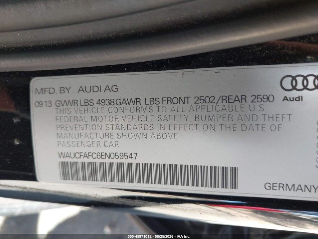 WAUCFAFC6EN059547 2014 AUDI A6 photo no. 9