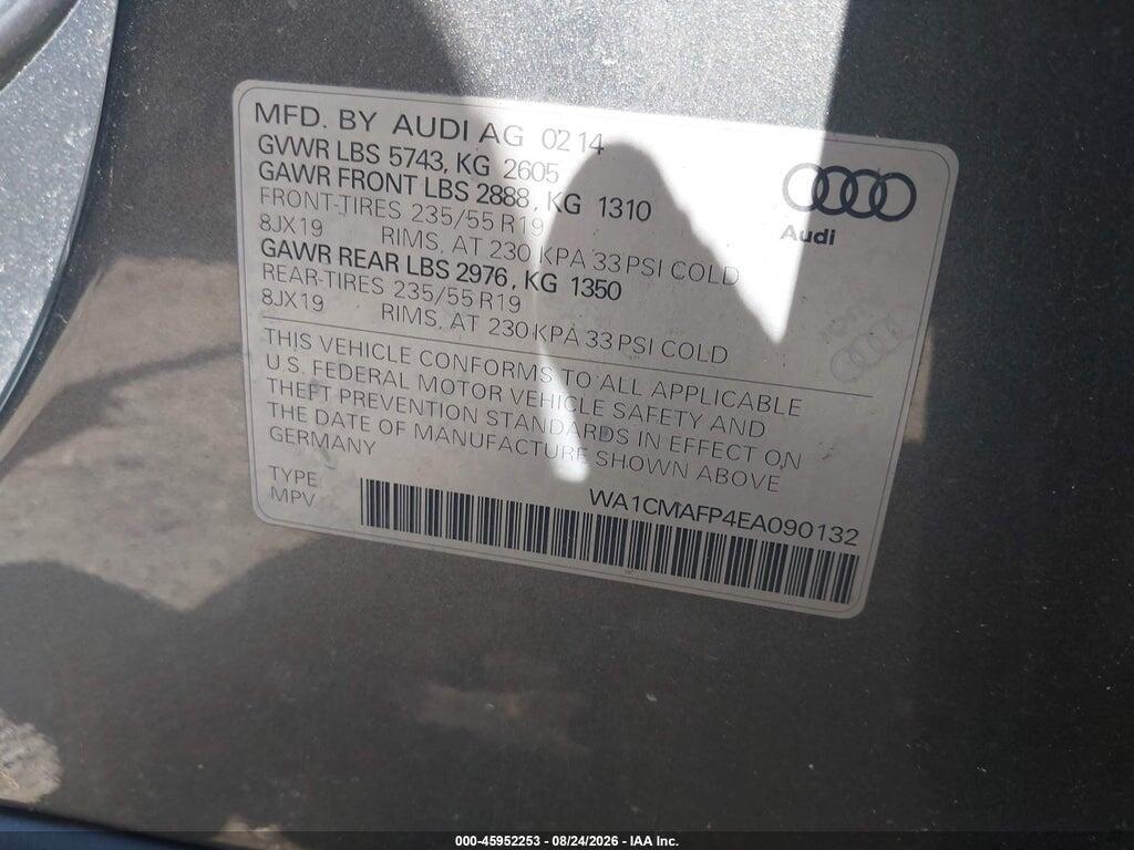 WA1CMAFP4EA090132 2014 AUDI Q5 photo no. 9