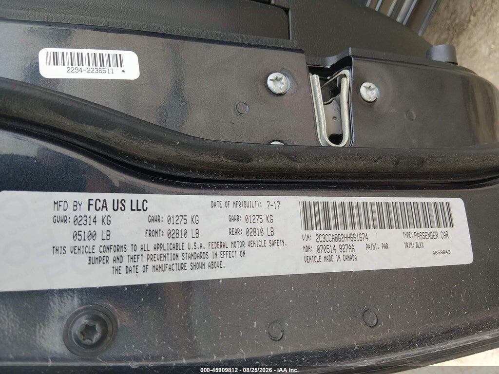 2C3CCABG2HH661674 2017 CHRYSLER 300 photo no. 9