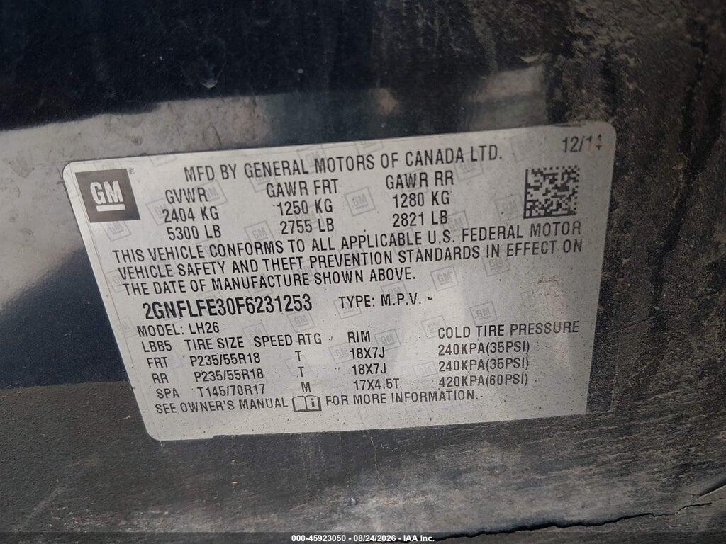 2GNFLFE30F6231253 2015 CHEVROLET EQUINOX photo no. 9