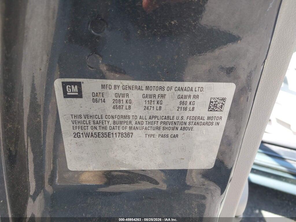 2G1WA5E35E1178367 2014 CHEVROLET IMPALA LIMITED photo no. 9
