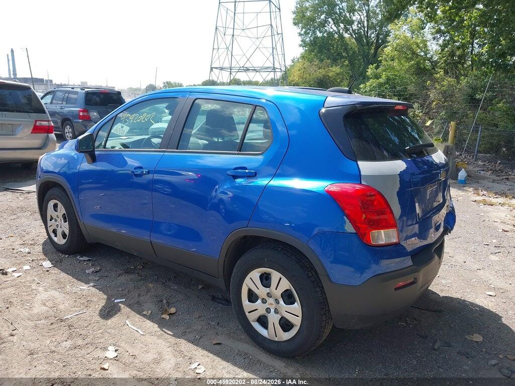 KL7CJKSB9FB090554 2015 CHEVROLET TRAX photo no. 3