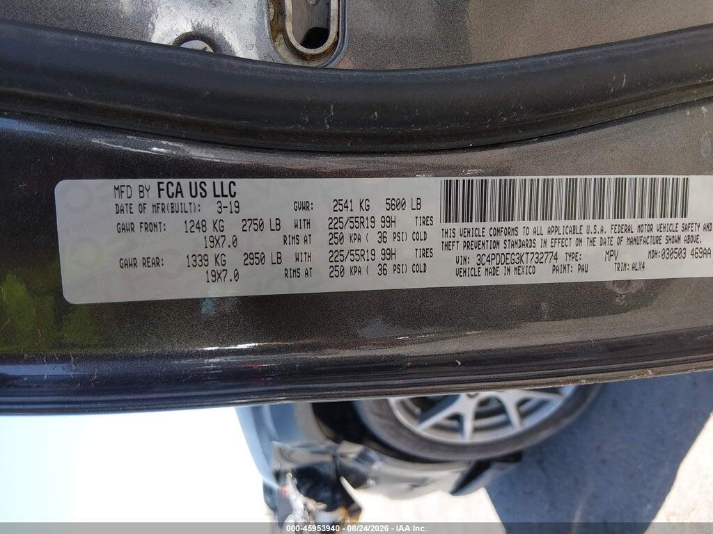 3C4PDDEG3KT732774 2019 DODGE JOURNEY photo no. 9