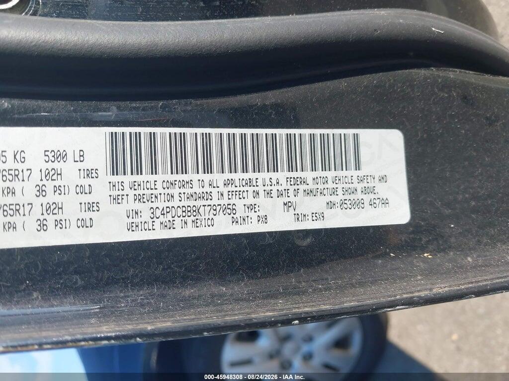 3C4PDCBB8KT797056 2019 DODGE JOURNEY photo no. 9