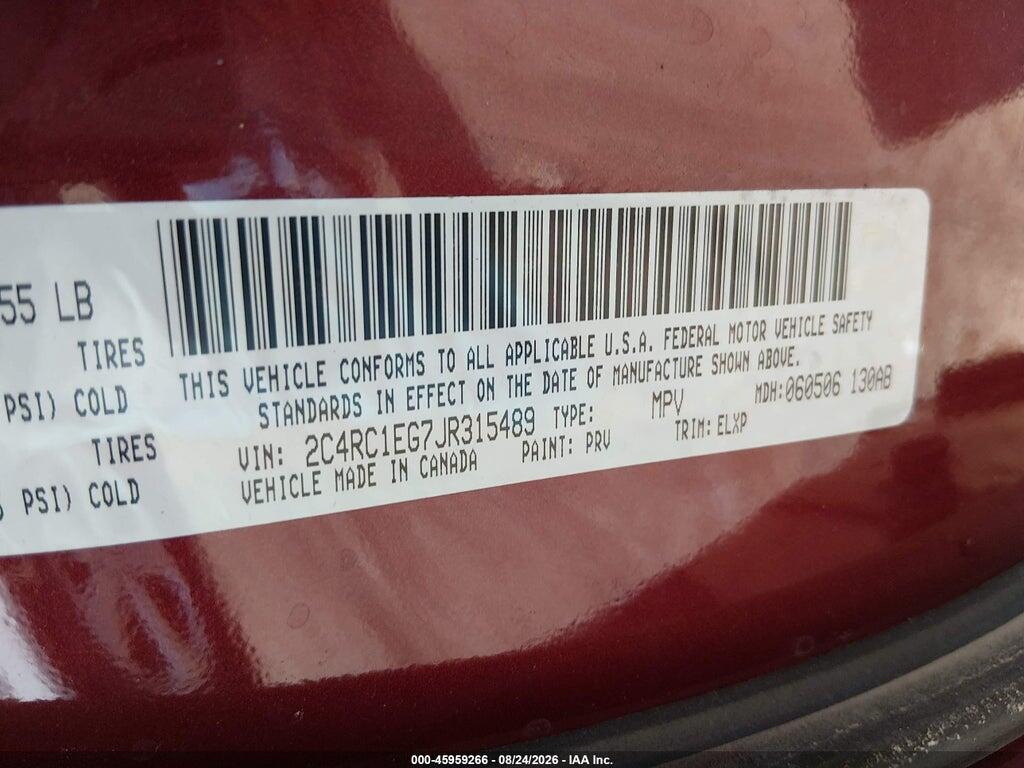 2C4RC1EG7JR315489 2018 CHRYSLER PACIFICA photo no. 9