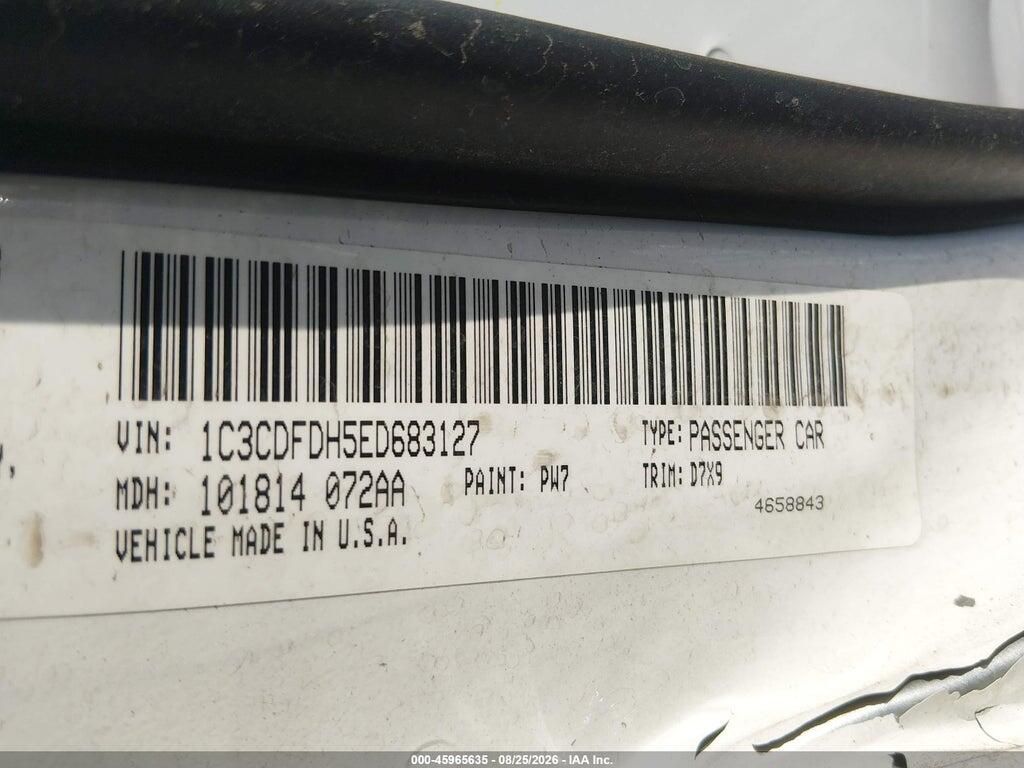 1C3CDFDH5ED683127 2014 DODGE DART photo no. 9
