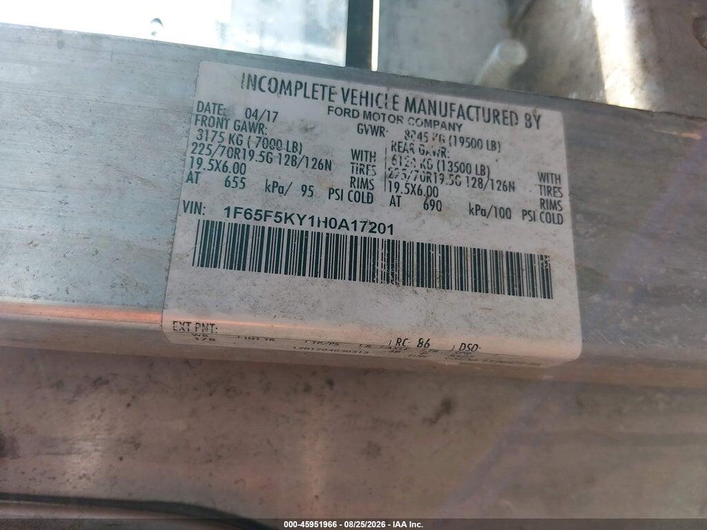 1F65F5KY1H0A17201 2017 FORD F-59 COMMERCIAL STRIPPED photo no. 8