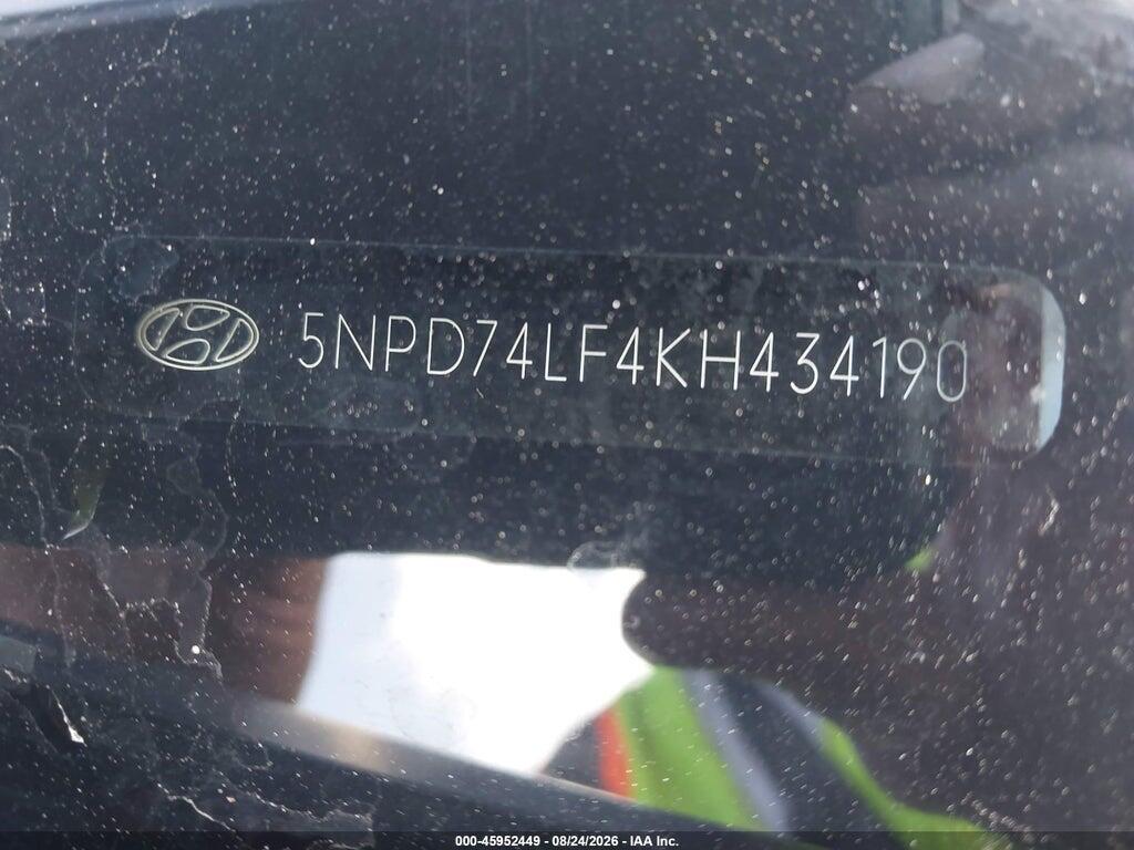 5NPD74LF4KH434190 2019 HYUNDAI ELANTRA photo no. 9