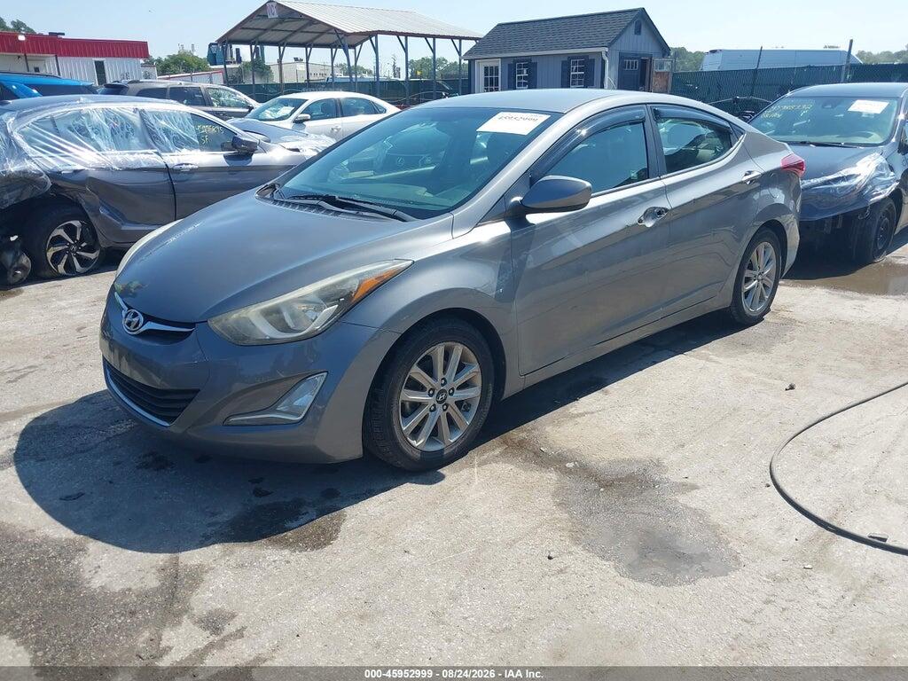 5NPDH4AE7EH502896 2014 HYUNDAI ELANTRA photo no. 2